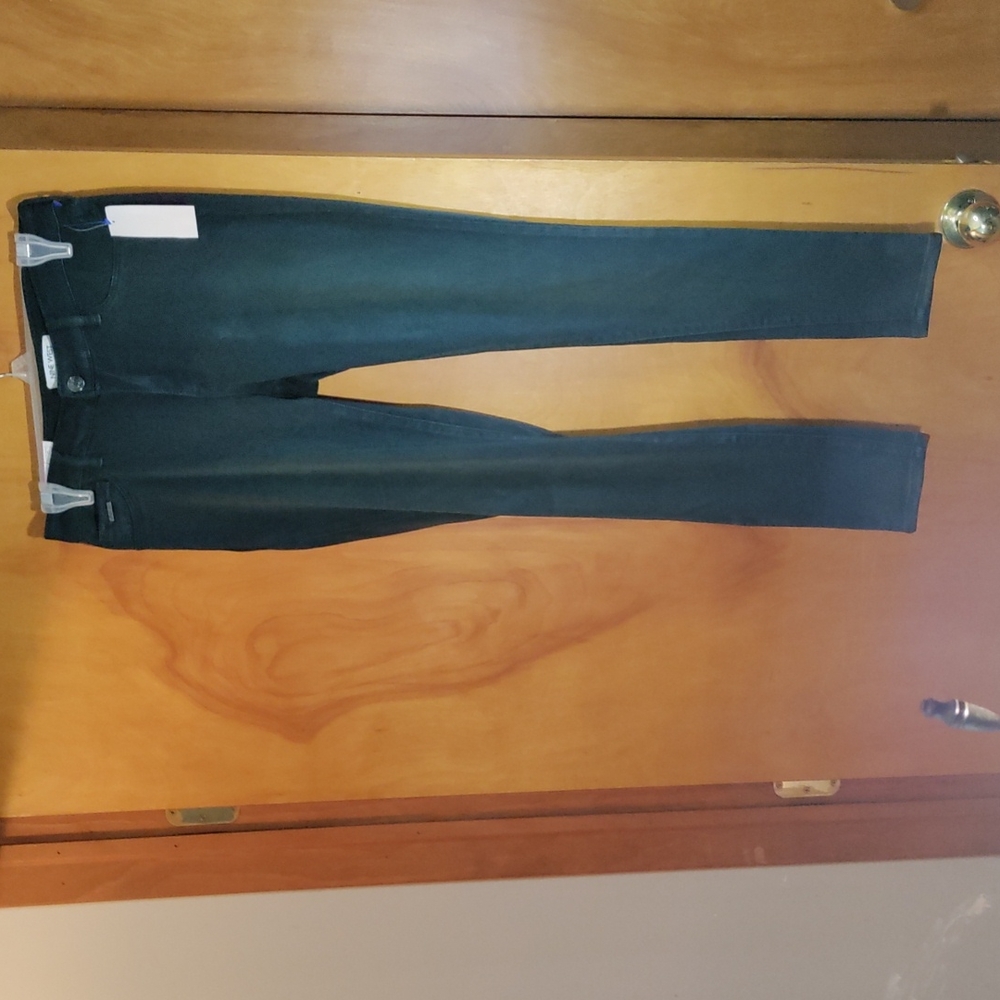 🆕 Nine West jeans woman size 6 green stretch jeggings